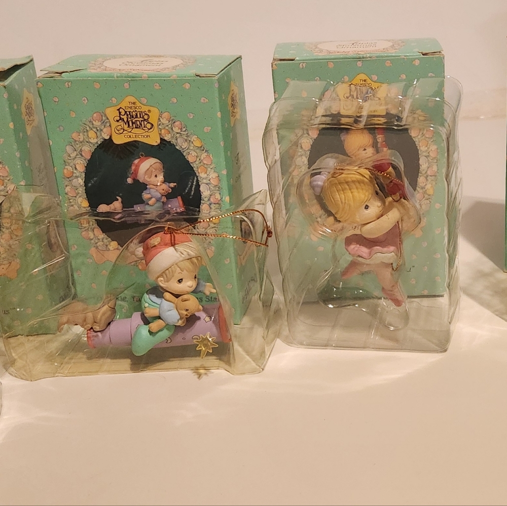 4 Precious Moments Holiday Expressions Artlas Christmas Ornament
